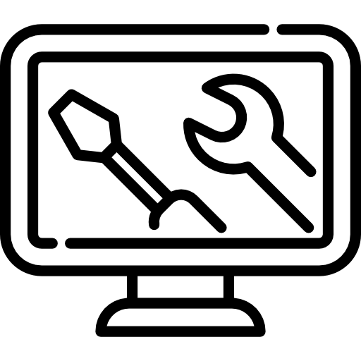 Computer repair service icon
